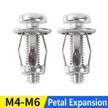 M4/M5/M6/M8 잭 너트/자동차 금속 나사 페탈 너트 할로우 월 아이언 스킨 용 포함, 02 M5 15PCS