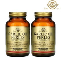 [2개세트] Solgar 솔가 갈릭 마늘 오일 펄스 농축액 Garlic Oil Perles 250정 가족 부모님 남성 여성 직장인