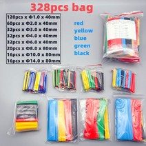 투명수축튜브 와이어 연결 및 데이터 라인 배 세트 폴리올레핀 절연 슬리브, 5.328pcs   bag