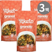 키스마이키토 키토 그래놀라 코코넛 아몬드 피칸 오트밀 269g, 3개