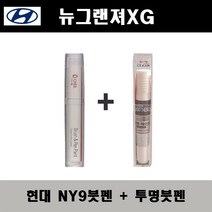 현대 뉴그랜져XG NY9 트랜스미션블루펄 주문붓펜 + 투명붓펜 자동차 도색 차량용 카페인트, NY9 트랜스미션블루펄 주문붓펜+투명붓펜(모비스)