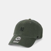 47브랜드 남녀공용 클린업 NY양키즈 캡모자 모스 카키 B-BSRNR17GWS-MS