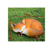 [9월픽]정원 시뮬레이션 동물 여우 다람쥐 Rresin 동상 액세서리 야외 빌라 조각 공예 안뜰 공원 인형, style2