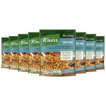 Knorr 라이스 사이드 디쉬 피에스타 타코 153.1g(5.4온스) (8개 팩), Taco Rice, 5.4 Ounce (Pack of 8)