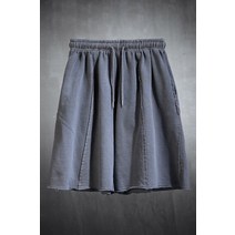 바이더알 피그먼트 절개 워싱 와이드 반바지