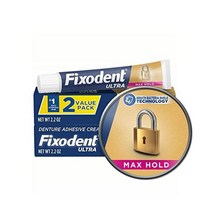 Fixodent Ultra Max Hold 틀니 접착제 2.2온스 2개 팩