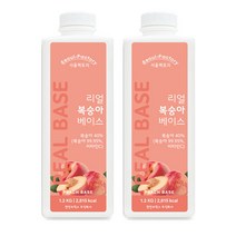 서울팩토리 리얼 복숭아 베이스 1.2kg 2개, 1200g