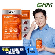 루테인11 1박스 / 비타민 6종 + 미네랄 4종 눈건강 비타민B 아연 엽산, 상세설명 참조, 01.단일상품