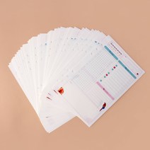LGW366596앵무새 6공 데일리 다이어리속지 45매 A5 플래너 리필, 단품