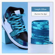 넥타이 염색 끈 플랫 AF1 운동화 신발 끈 농구 신발 성격 컬러 스포츠 신발 끈 로프 도매 패션 새로운