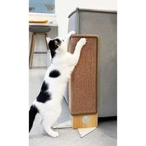고양이 스크래쳐 수직 미야옹철 스크래처 캣트리스, 월넛색상(카펫천+높이55cm) 받침1+천1
