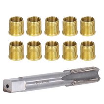 M14x1.25 인서트 및 M16x1.25 탭 키트 점화 플매트 카펫 러그 나사 수리 도구 가솔린 엔진 금속 세트