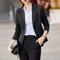 JUST FEEL!NG 양복 세트 직장 오피스룩 심플 출근 호텔 슬림핏 캐쥬얼 고퀄리티 럭셔리 스타일리쉬 화이트칼라 정장 작업복