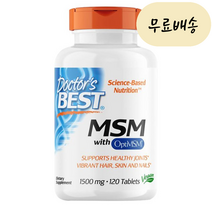 닥터스베스트 미국정품 MSM 엠에스엠 1500mg 120정, 120개, 1개