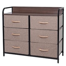 아스트로 가슴 브라운 3 단 6 서랍 약 W79 × D29 × H70.4cm 탄스 룸 케이스 의류 수납 상판 포함 310-01