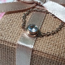 황금소나기 새끼손가락 가족 모녀 대학생커플링 종로귀금속 못 티타늄 체인 실 반지