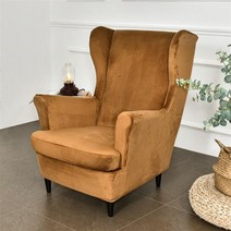 소파커버 쇼파 sofa cover 천갈이 덮개 벨벳 윙 의자 스트레치 안락의자 솔리드, a12 윙체어 커버