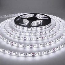 12V LED바 5M 세트 5050칩 단색 RGB 네오픽셀 LED 간접 커튼 수면 조명, 콜드화이트