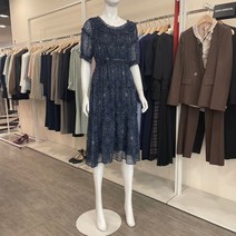 케이엘 KL 둥근넥프릴 밴딩 쉬폰에스닉KWOPLHO8OO