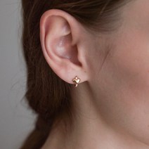 마나에트 14K Heart Cubic One-Touch E 122339