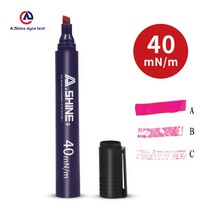 독알 아코테스트 arcotest 다인펜 측정 표면 장력 테스트 팬, 1 + A. Shine 40개