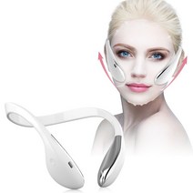 얼굴비대칭교정 전기 V 페이스 리프팅 더블 턱 감속기 리프팅 페이셜 슬리밍 쉐이핑 미세, 01 WHITE