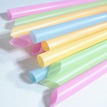 입구넓은 빨대 12mm 1팩 구멍큰 스트로우 일회용 일자형 PP, 1개