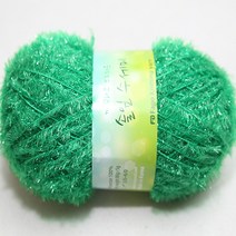 뜨개몰 뜨개 털실 뜨개실 수세미실 솔잎수세미, 9녹색, 1개