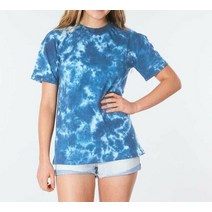 Rip Curl 립컬 다이빙 슈트 스쿠버 여성 S/S 서프쉑 BOY TEE - 블루 XSmall NWT