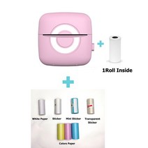 폴라로이드 포토 프린터 프린트 기 인화 C20 HD 블루투스 열전사 미니 휴대용 다기능 스티커 라벨링 기계 자체 접착 라벨 2d Drucker, [01] C20 with 1Roll