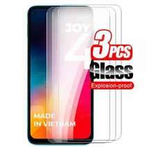 Vsmart Joy 4 용 보호 유리 조이 3 플러스 Joy4 Joy3 강화 HD 전화 커버 안전 필름 화면 보호기 개입, 3 pieces, For joy 4