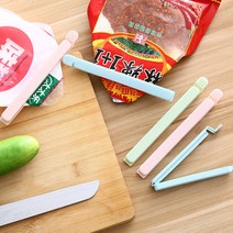 비닐팩 과자봉지집게 밀폐 밀봉스틱 소형 대형 5P, 밀폐 밀봉 집게세트 소(5P 색상랜덤)
