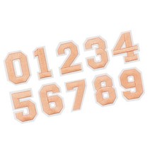 프레이즈 코랄 숫자 패치 0~9 옷 의류 가방 와팬 자수 와펜 부자재