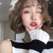 여성 패션 단발펌 데일리 통가발 헤어벤드 체육대회머리띠 똥머리가발 할머니가발 땋기붙임머리 추신수헤어밴드 덧가발 아기삔 항암모자가발 머리망 반가발 골프리본핀 여자단발머리펌 명품머리핀, 단일사이즈, E