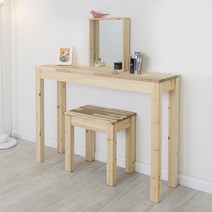 원목화장대 사이드테이블 1000x300x720 아카시아 도장, 단품