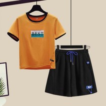 트랜드티셔츠 단건 여름옷 인쇄 플라워 반팔 2022 트렌드 캐쥬얼 와이드 루즈핏 오부바지 4785595560