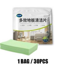 퍼스트 친환경 바닥 청소 시트 세트 효과적인 타일 클리너 오염 제거 관리 홈 30 개, 30pcs green