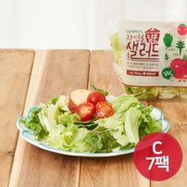 데이밀 자연을담은 샐러드 실속C 사과 채소샐러드 100g x 7팩, 드레싱없음