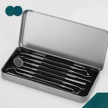 휴대용 칫솔살균기 치과 도구 세트 입 거울 족집게 프로브 키트 악기, 5Perpack