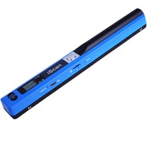 iscan 펜 스캐너 900DPI A4 미니 휴대용 핸디, 블루+8G 카드