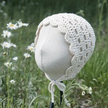 슬로우모먼츠 사계절 데이지 보넷 - 아기보넷 코바늘 보넷 만들기 DIY 키트, 23차콜