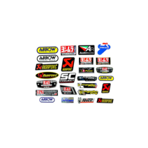 라이더스타 오토바이 스쿠터 머플러 스티커 모음 내열 알루미늄 스티커, H-요시무라 GP실버