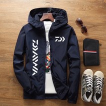 2022 Daiwa 아웃도어 러닝 캠핑 하이킹 낚시 자켓 자외선 차단 초경량 방수 윈드브레이커 가을 의류 다이와 낚시용, Asia M 40-50kg, 04 navy-B2