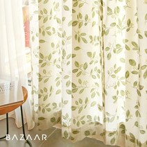 [바자르] 가드닝 광목 가리개 커튼(긴창형/150x230)1장+끈+압축봉