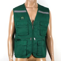 ITR-v2a T/C조끼 녹색 남자조끼 남자작업복조끼 팀복, 없음