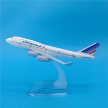 비행기모형 비행기다이캐스트 16CM 에어버스 A320 A330 A350 A380 보잉 B737 B747 B777 B787 비행기 모델 다이캐스트 항공기 완구 여객기 어린이 선물, 에어 프랑스 B747