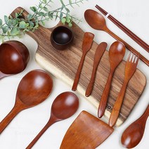 대추나무 천연옻칠 식사소품 /우드스푼/포크/젓가락, 24. 우동스푼