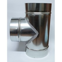 하마몰/ 닥트 T자 125mm(외경123) 함석 덕트부속 자재, 상세내용표시