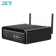 XCY-팬리스 미니 PC 인텔 코어 i7 4500U i5 7360U i3 700U 8GB RAM 28GB-52GB SSD 300Mbps WiFi 기가비트 L, 04 8G RAM 512G SSD WiFi, 01 intel Core i3-7100U