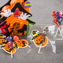 할로윈 호박 막대 사탕 간식 답례품 포장 캔디 선물 펌킨